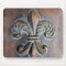 Fleur De Lis, Aged Copper-Look Printed