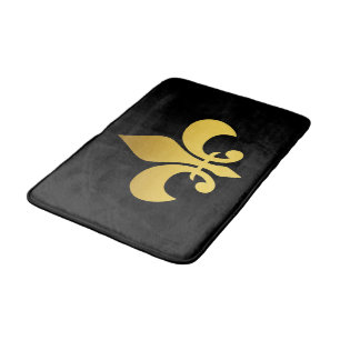 Fleur de lis bath mat