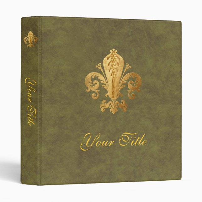 Fleur-de-lis Binder (Front/Spine)