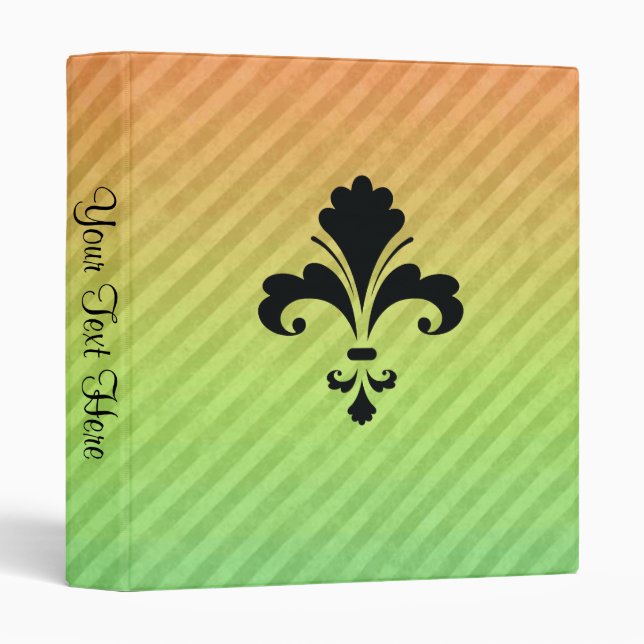 Fleur de lis binder (Front/Spine)