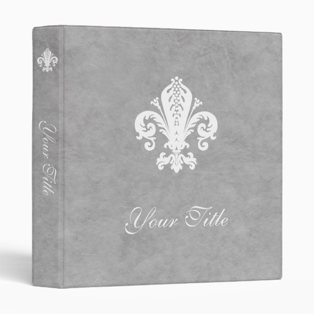 Fleur-de-lis Binder (Front/Spine)