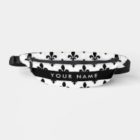 Fleur de Lis, Black on White, Black, Your Name