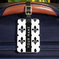 Fleur de Lis, Black on White, Black, Your Name