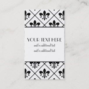 Fleur De Lis Border Business Card