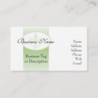 Fleur de lis business card