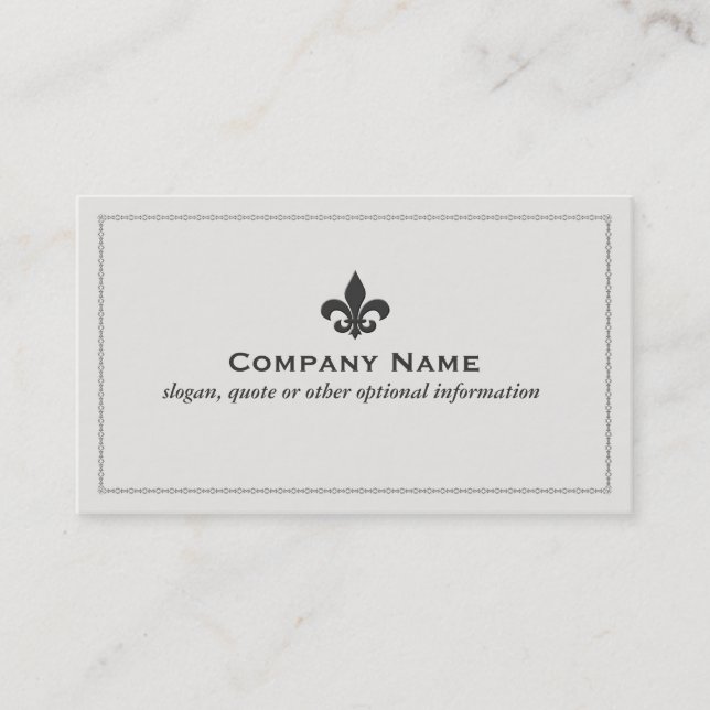 Fleur De Lis Business Card (Front)