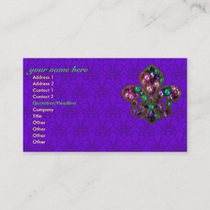 Fleur de Lis business card template