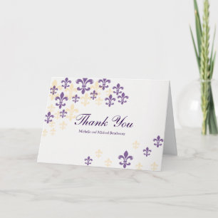 Fleur de Lis Cascade Thank You