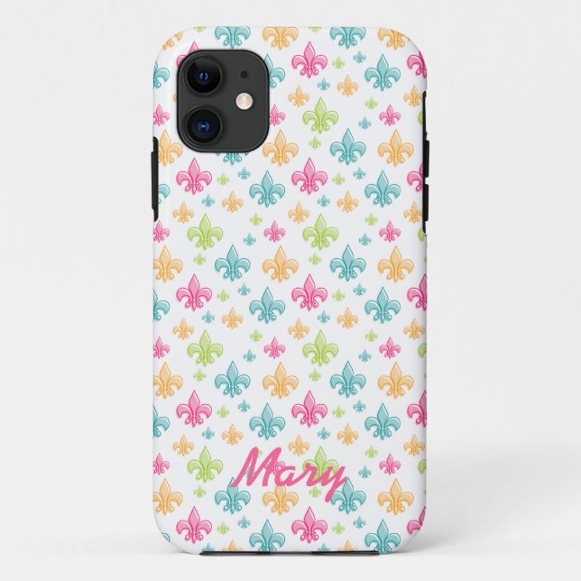Fleur De Lis Case-Mate iPhone Case (Back)