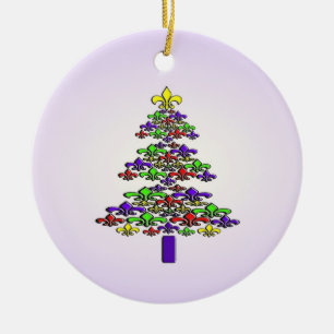 Fleur de Lis Christmas Tree Ornament