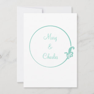 Fleur-de-Lis Circle Invitation