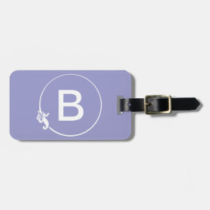 Fleur-de-Lis Circle Luggage Tag
