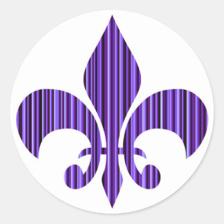 Fleur-de-Lis Classic Round Sticker