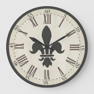 Fleur de Lis Clock