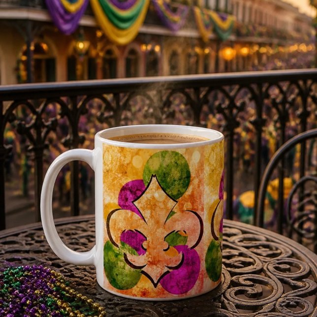 Fleur-de-Lis | Colourful Coffee Mug (Creator Uploaded)