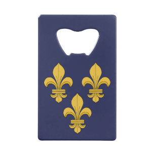 Fleur-de-lis Credit Card Bottle Opener