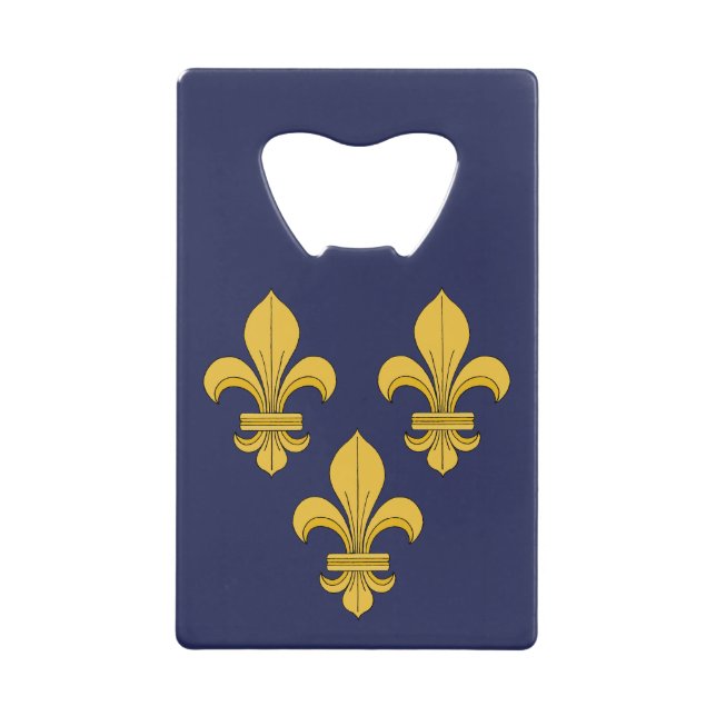 Fleur-de-lis Credit Card Bottle Opener (Front)