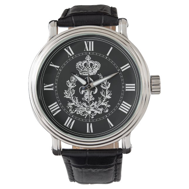 Fleur-de-lis, Crown and Wreath Watch (Front)