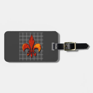 Fleur-de-lis customize it luggage tag