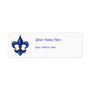 Fleur de Lis dans le bleu