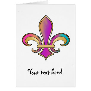 Fleur de Lis dans les couleurs ombragées