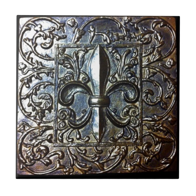 FLEUR DE LIS DESIGN TILE (Front)