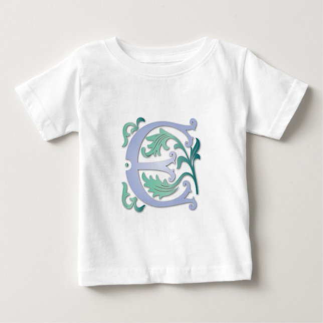 Fleur-de-lis E Monogram Baby T-Shirt (Front)