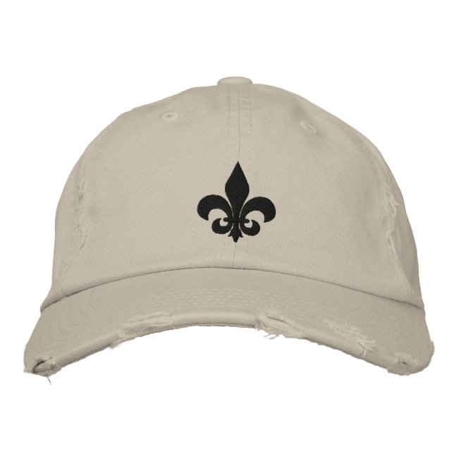 Fleur De Lis Embroidered Hat (Front)