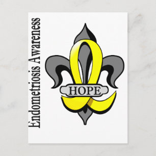 Fleur De Lis Endometriosis Hope Postcard
