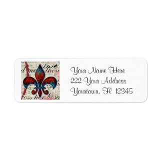 Fleur De Lis Étiquettes de adresse