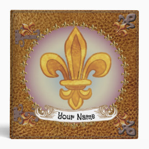 Fleur De Lis Famille Crest Nom Classeur