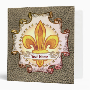 Fleur De Lis Famille Crest Nom classeur
