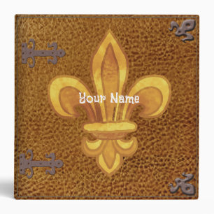 Fleur De Lis Famille Crest Nom Classeur