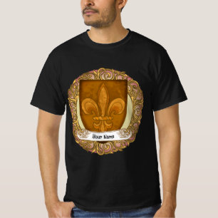 Fleur De Lis Family Crest Surname T-Shirt