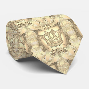 Fleur De Lis Family Crest  Tie