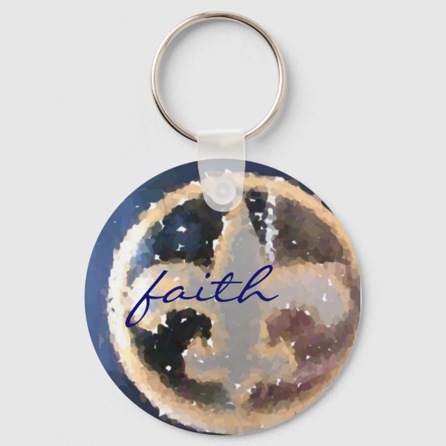 Fleur de Lis Finger Oil Keychain (Front)