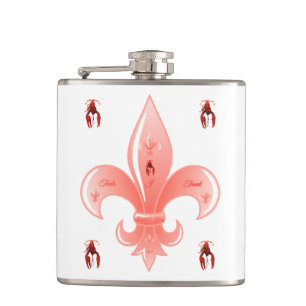 Fleur De Lis Flask