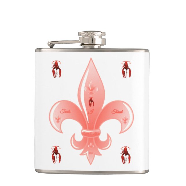Fleur De Lis Flask (Front)