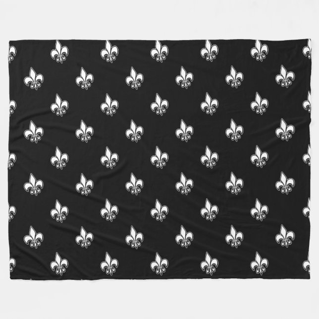 Fleur de lis fleece blanket (Front (Horizontal))