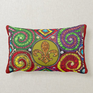 Fleur De Lis Flor New Orleans throw Pillow