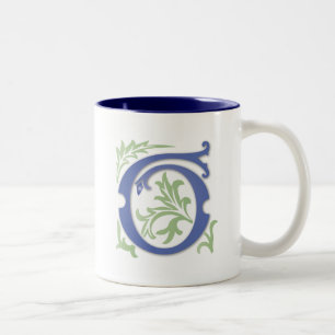 Fleur-de-lis G Monogram Two-Tone Coffee Mug