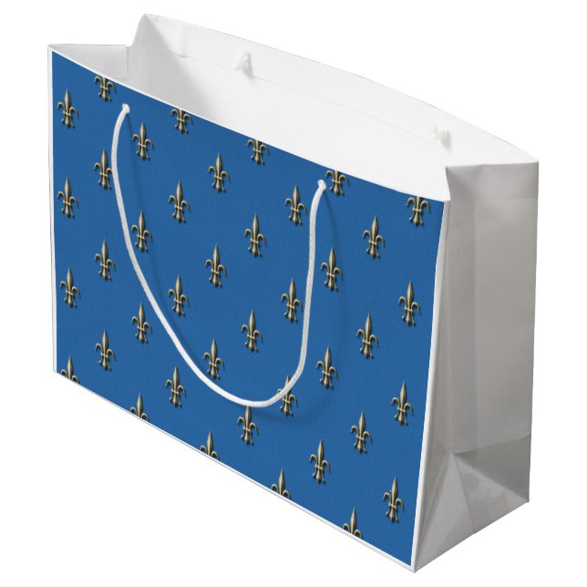 Fleur de Lis gift bag (Back Angled)