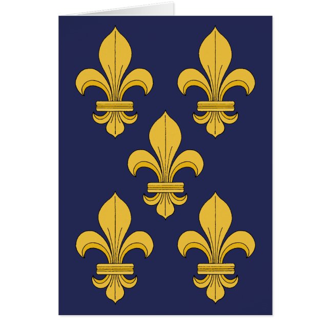 Fleur-de-lis Greeting Card (Front)