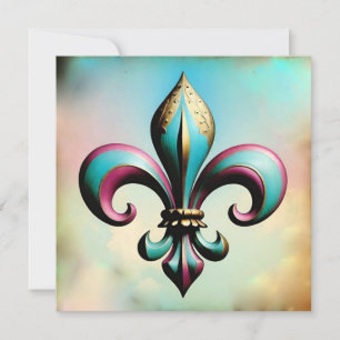 Fleur de lis Greeting Card