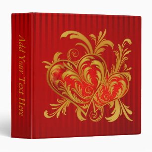 Fleur-de-lis Hearts Binder