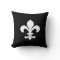 Fleur-de-Lis Heraldry Throw Pillow