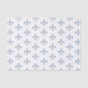 Fleur De Lis in Slate Blue Tissue Paper