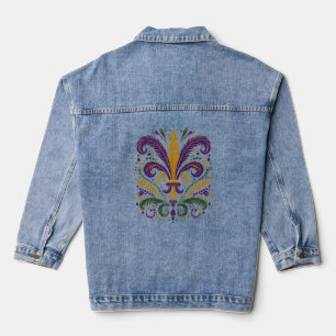 Fleur de lis jaune et vert violet
