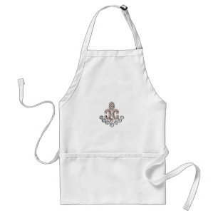 Fleur De Lis-jewelled Standard Apron
