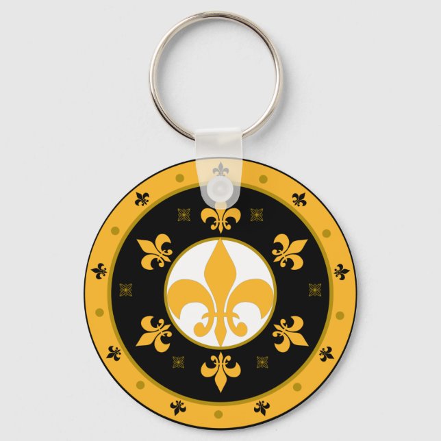 fleur de lis keychain (Front)